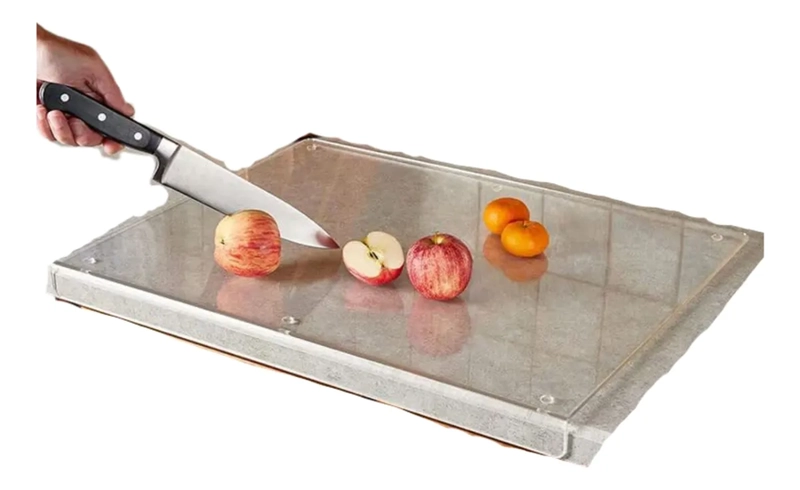 TABLA PICAR DE ACRILICO PREMIUM CON LENGUETA 40X28CM NORPLAT - 3