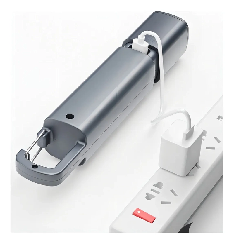 LINTERNA LAMPARA COLGABLE CAMPING RECARGABLE TELESCOPICO IPX LINTERNA GRIS LUZ BLANCO - 1