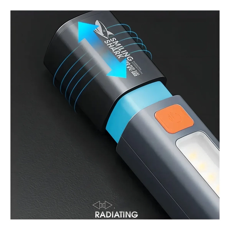 LINTERNA LAMPARA COLGABLE CAMPING RECARGABLE TELESCOPICO IPX LINTERNA GRIS LUZ BLANCO - 4