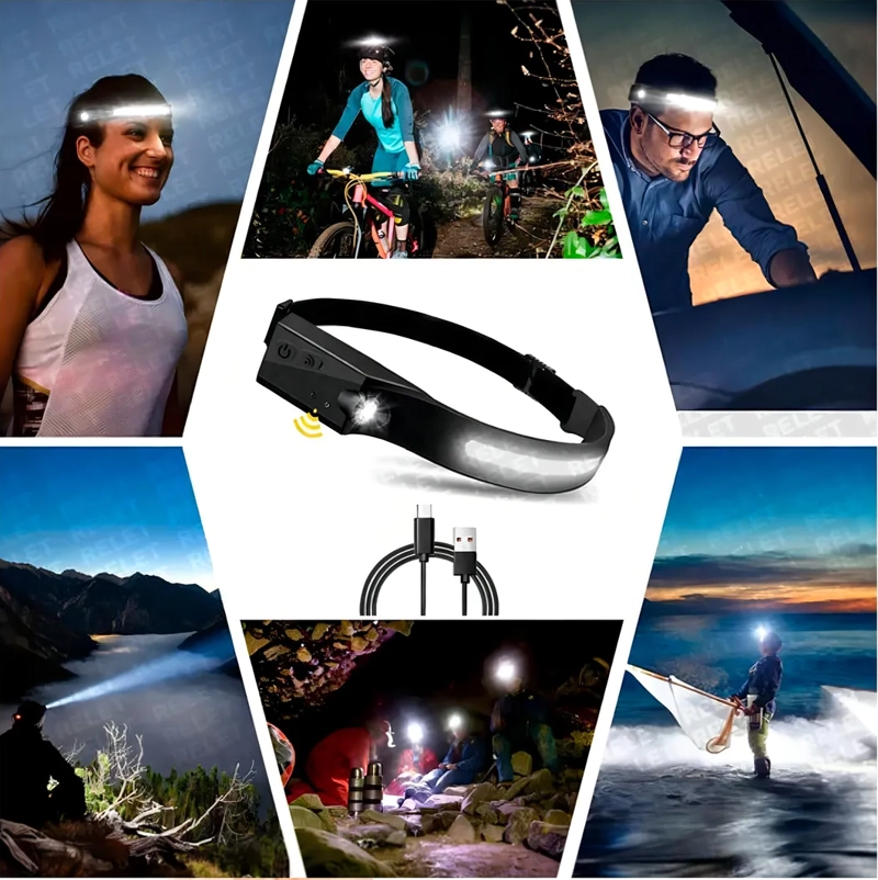 LINTERNA FRONTAL CON LUZ LED SUPER FUERTE - 2