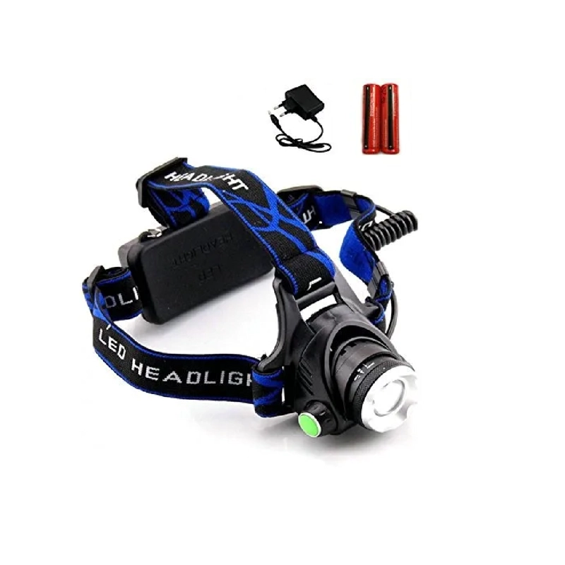 PACK X3 LINTERNA FRONTAL LED DE CABEZA RECARGABLE 1600 L - 1
