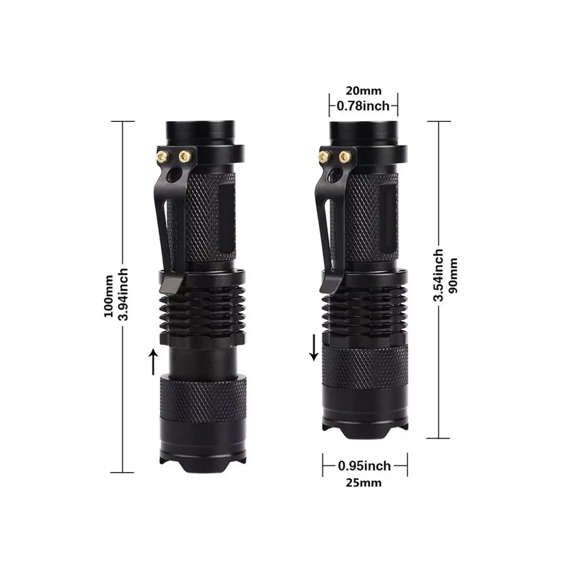 3 LINTERNA LUZ ULTRAVIOLETA LINTERNAS RECARGABLES LINTERNA - 5