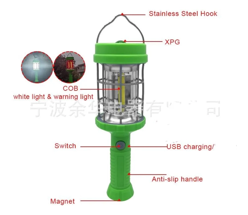 LINTERNA LED RECARGABLE IMAN Y GANCHO MAKASHOP CAMPING - 2