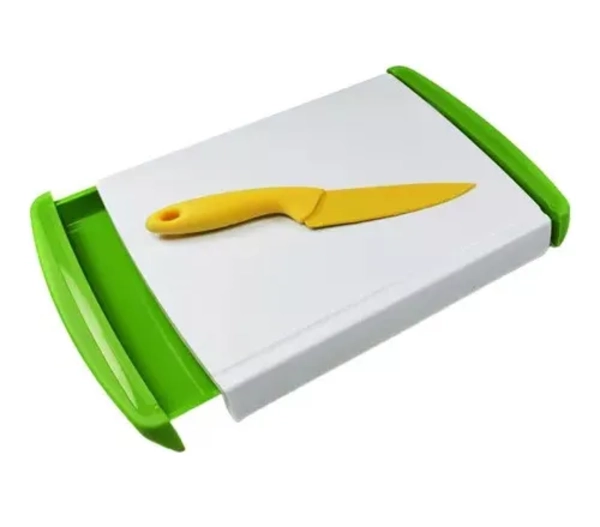 TABLA COCINA PARA PICAR ALIMENTOS VERDURAS MULTI CHOP N CLEA BLANCO - 1