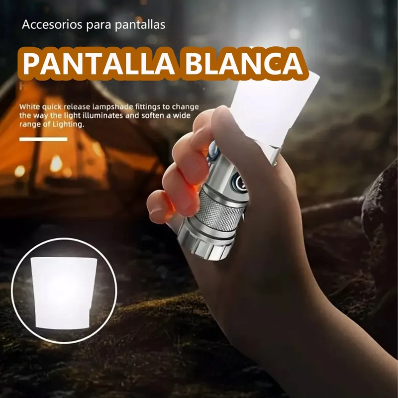 MINI LINTERNA CON RBG LED CON CLIP MAGNE TICO 2000LM - 4