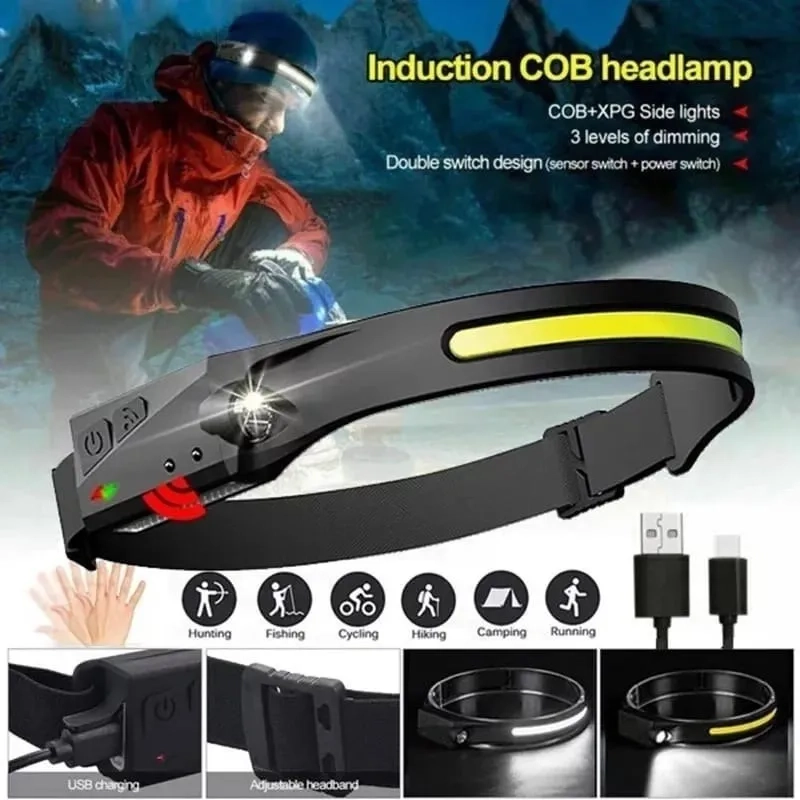 LINTERNA LED CINTILLO CON SENSOR MONTADO EN LA CABEZA LED - 2