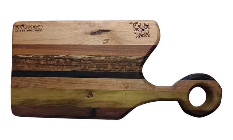 TABLA DE PICOTEO MADERA NATIVA EL MANGUACO DE DON CARTER LISA MARRON - 1