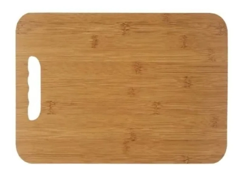 TABLA PARA PICAR Y CORTAR DE MADERA LISO MARRON - 2