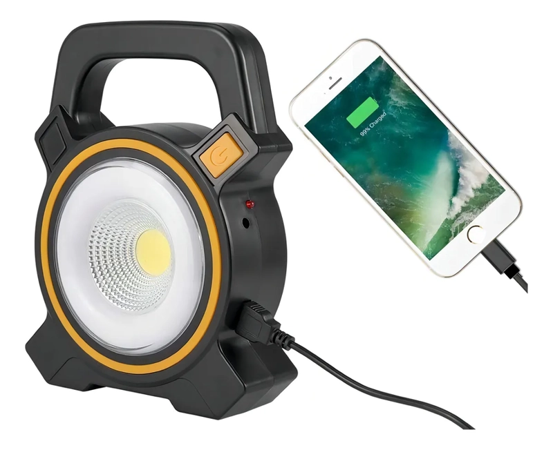 LINTERNA FOCO LED SOLAR RECARGABLE PARA CAMPING CON USB COLOR DE LA LINTERNA JY-819 - 1