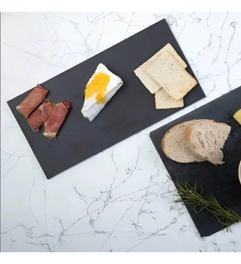 TABLA PIEDRA PIZARRA PRESENTACION PLATO RECTANGULAR 30X11CM LISA NEGRO - 2
