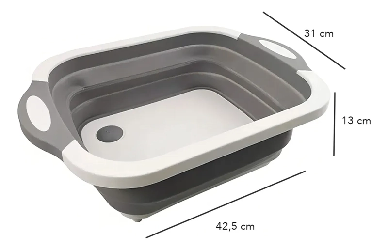 TABLA DE CORTE PLEGABLE 3 EN 1 SIMPLIT COLOR BLANCO - 2