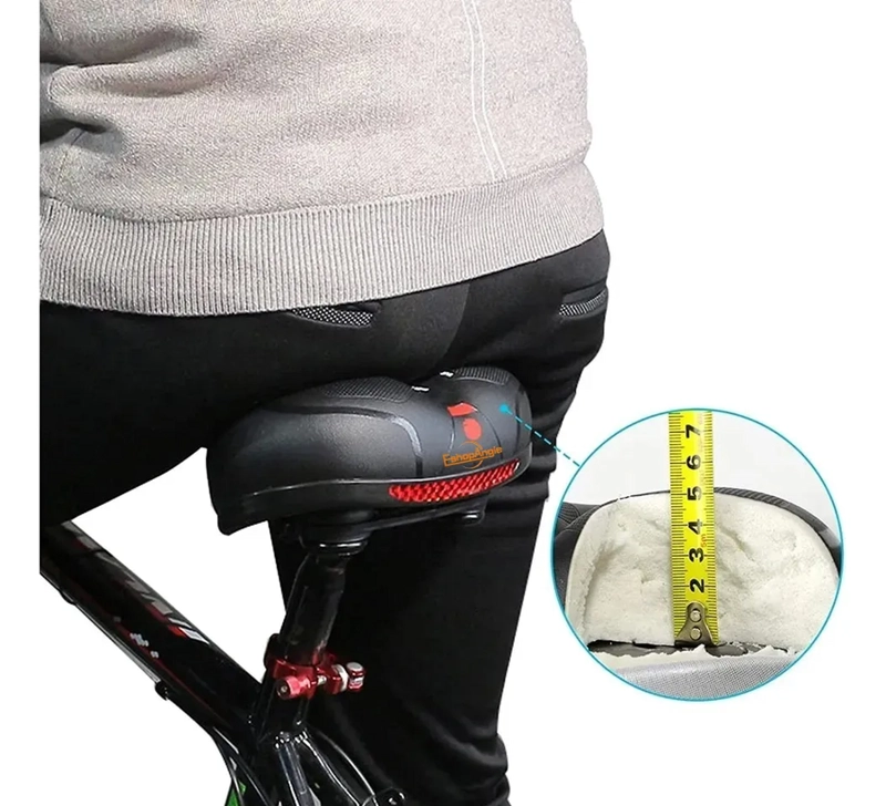 SILLIN BICICLETA ANTIPROSTATICO COMODO AMPLIO REFLECTANTE ESHOPANGIE - 2