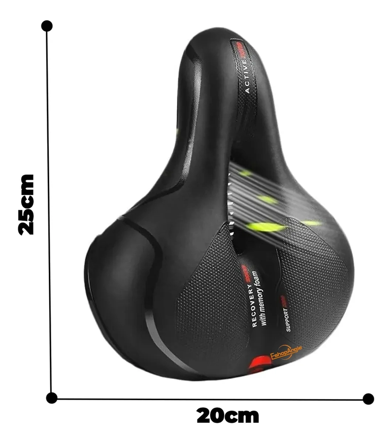 SILLIN BICICLETA ANTIPROSTATICO COMODO AMPLIO REFLECTANTE ESHOPANGIE - 3