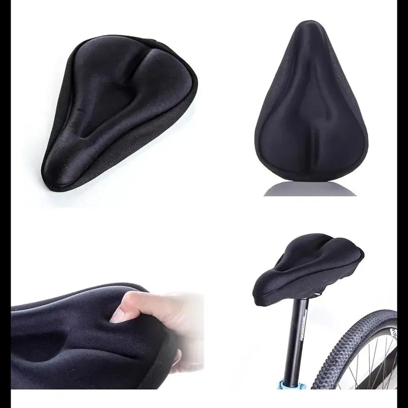 FORRO ASIENTO DE BICICLETA CUBRE SILLIN DE GEL MAXIMA COMODI - 4