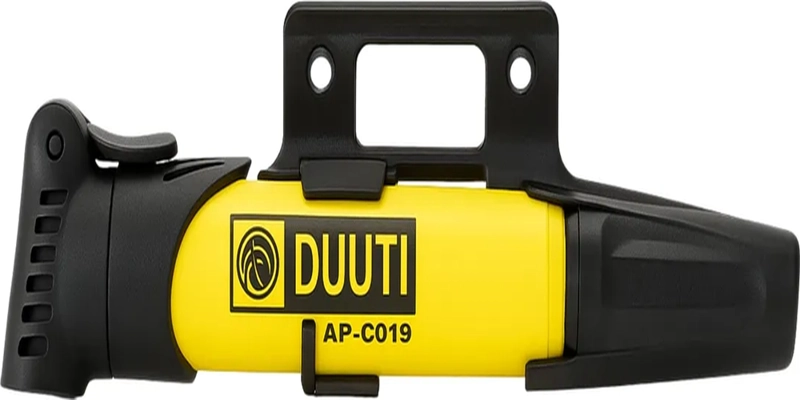 MINI BOMBIN INFLADOR MANUAL DUUTI BICICLETA AMARILLO - 2