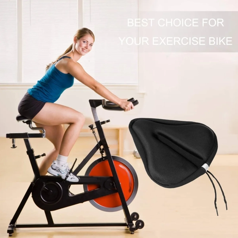 CUBRE SILLIN ASIENTO BICICLETA ACOLCHADO DE GEL GRANDE - 1