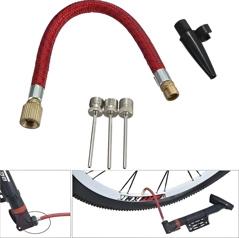 KIT DE 5 PIEZAS AGUJAS DE INFLAR BALONES LLANA BICICLETA SURTIDO - 2