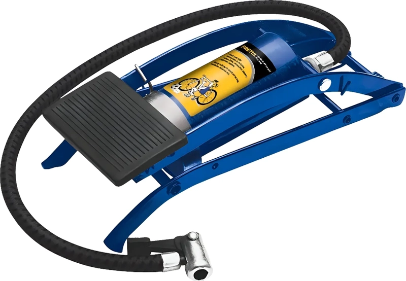INFLADOR DE PIE CON PICOS PARA BICICLETAS PELOTAS TRUPER - 2