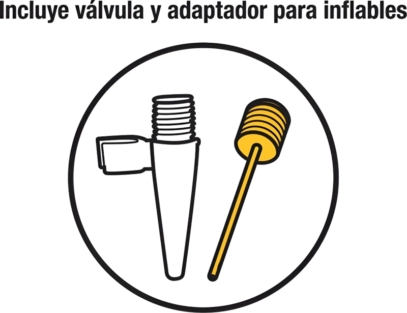 INFLADOR DE PIE CON PICOS PARA BICICLETAS PELOTAS TRUPER - 4