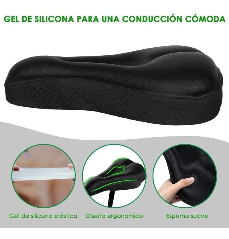 FUNDA PARA SILLIN DE BICICLETA, GEL ACOLCHONADO - 2