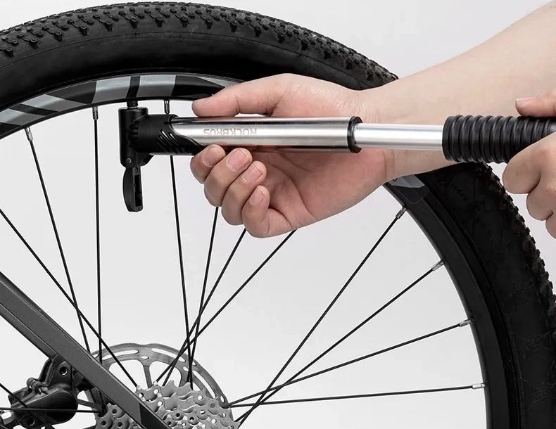 BOMBIN BICICLETA ROCKBROS INFLADOR PORTATIL MTB RUTA 100 PSI - 6