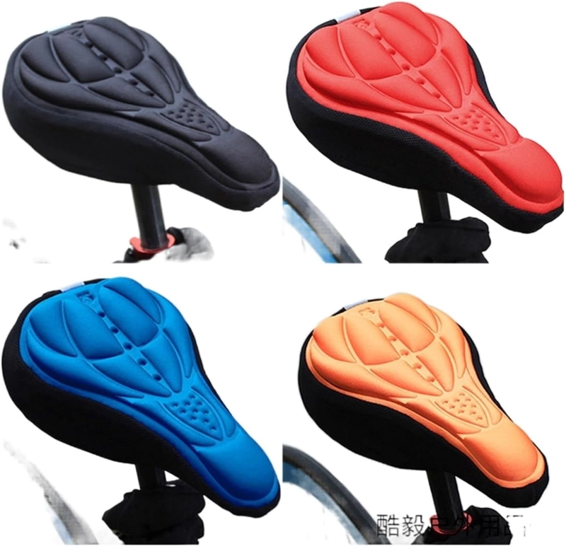 FUNDA ASIENTO COJIN SILLIN BICICLETA + LUZ DELANTE Y TRASERA - 5