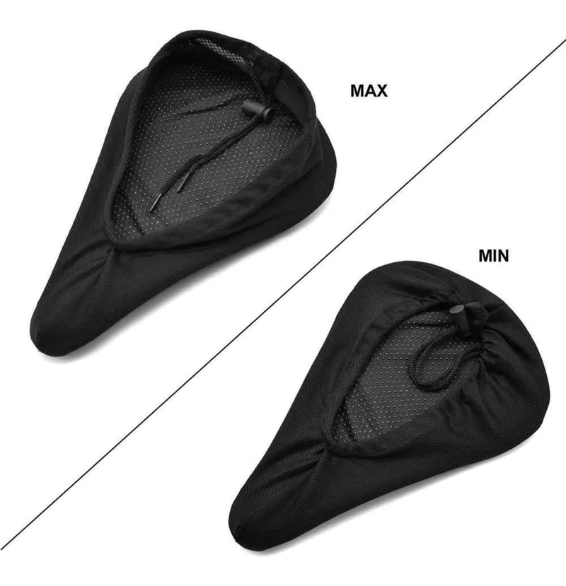 CUBRE ASIENTO DE GEL PARA BICICLETA TAMAÑO GRANDE AJUSTABLE - 3