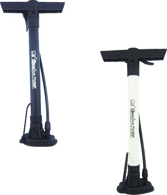 BOMBIN INFLADOR MINI BUSTER PUMP METALICO BICICLETA PELOTAS COLOR NEGRO - 2