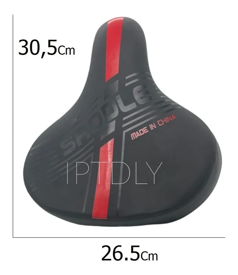 ASIENTO SILLIN EXTRA AMPLIO ANCHO COMODO PARA BICICLETA XXL - 1