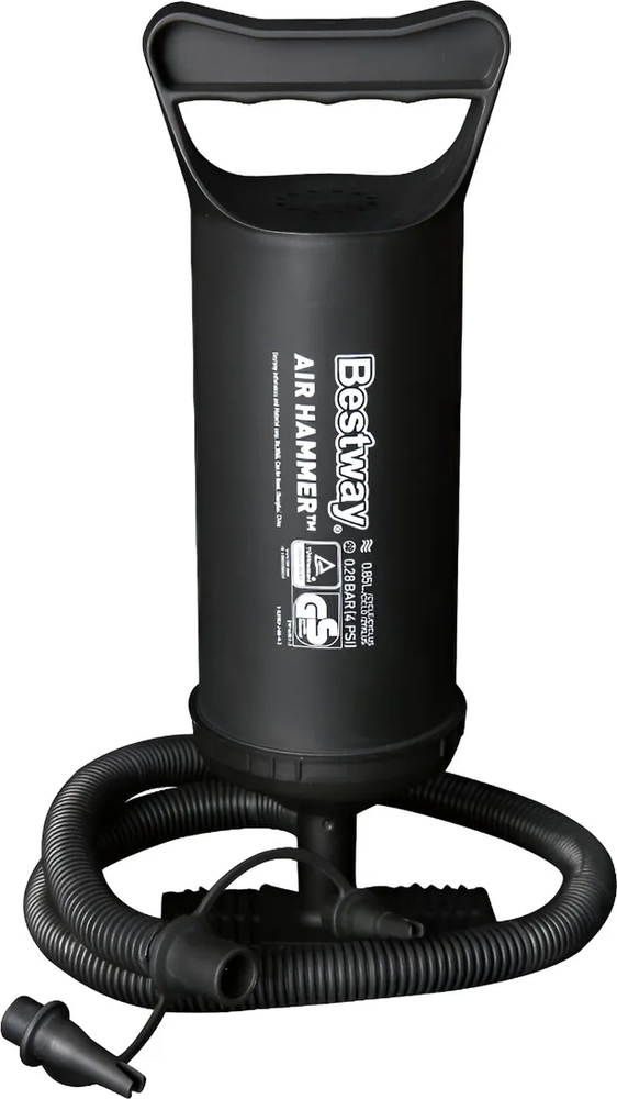 INFLADOR MANUAL PORTATIL BESTWAY 62002 PARA CAMPING COLOR NEGRO 4PSI - 2