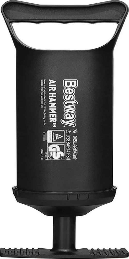 INFLADOR MANUAL PORTATIL BESTWAY 62002 PARA CAMPING COLOR NEGRO 4PSI - 4