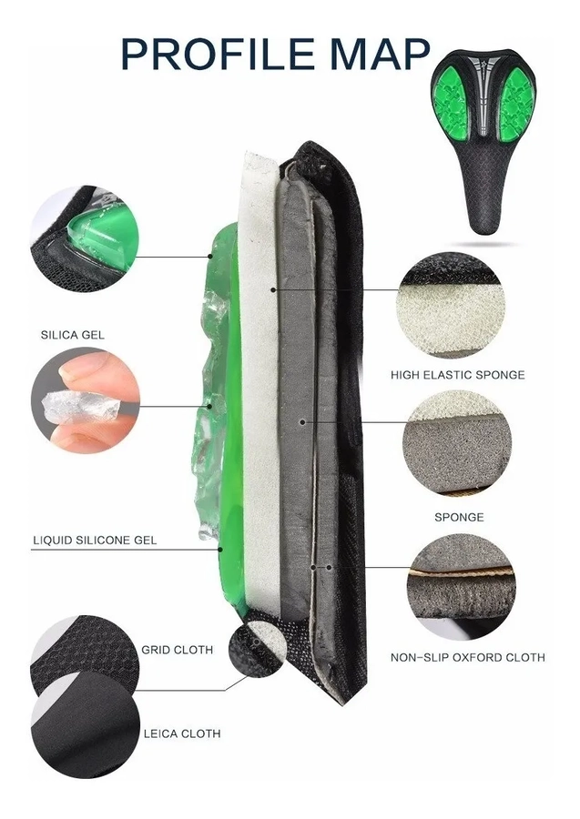 FUNDA ASIENTO DE BICICLETA ROCKBROS LF1034 CUBRE SILLIN - 6
