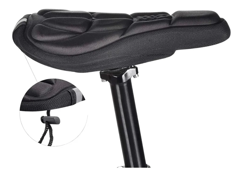 FUNDA ASIENTO COJIN PARA SILLIN BICICLETA ACOLCHADO M02 - 2