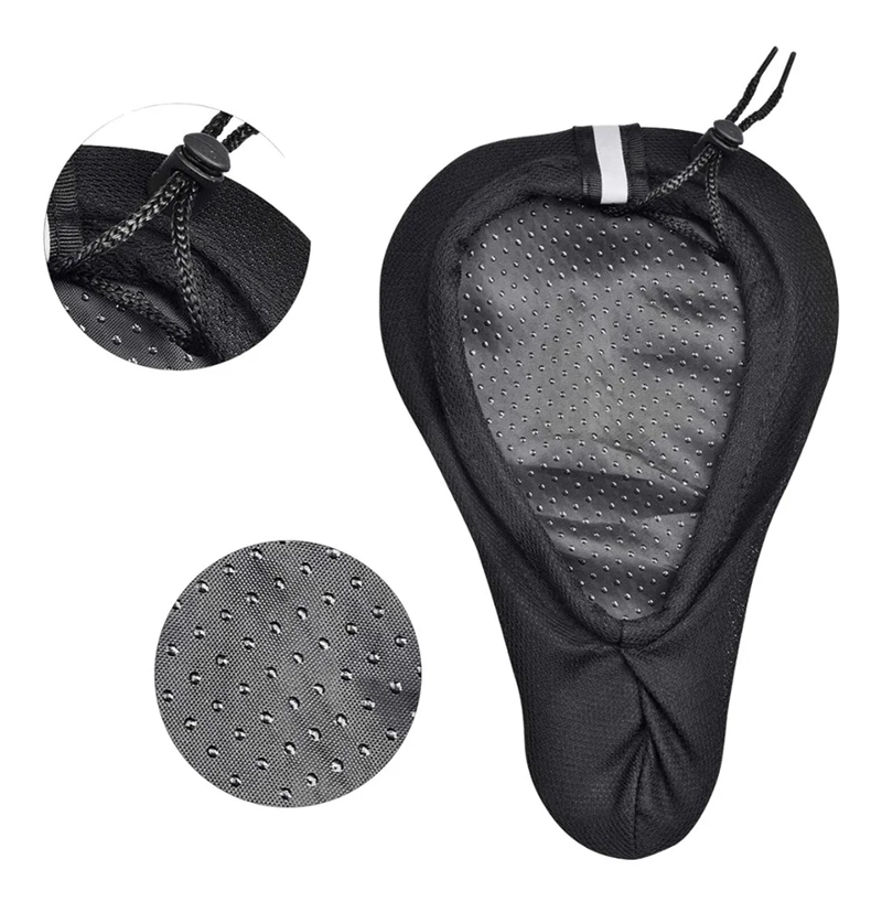 FUNDA ASIENTO COJIN PARA SILLIN BICICLETA ACOLCHADO M02 - 5