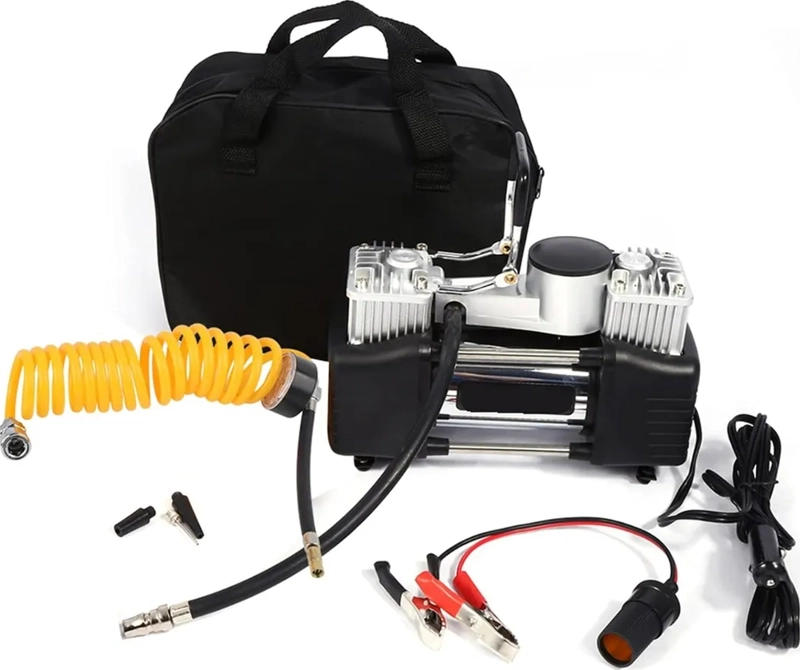 BOMBIN PORTATIL BICICLETAS INFLADOR 12V MOTOS ACCESORIOS - 2