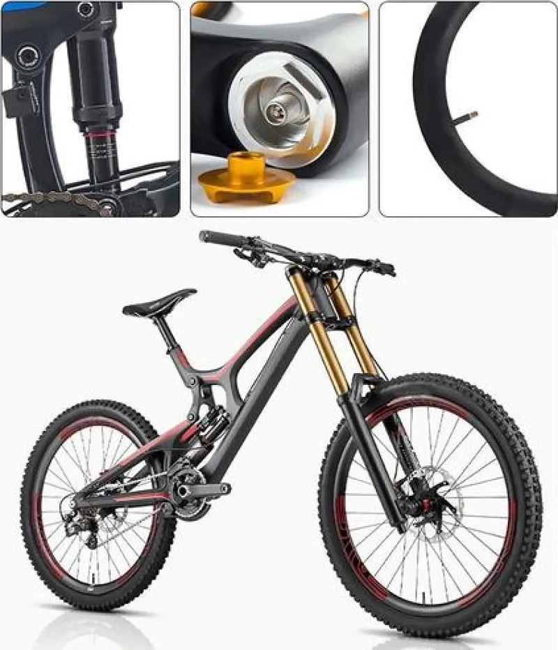 BOMBIN DE HORQUILLA Y SHOCK DE ALUMINIO 300 PSI SUSPENSION - 5