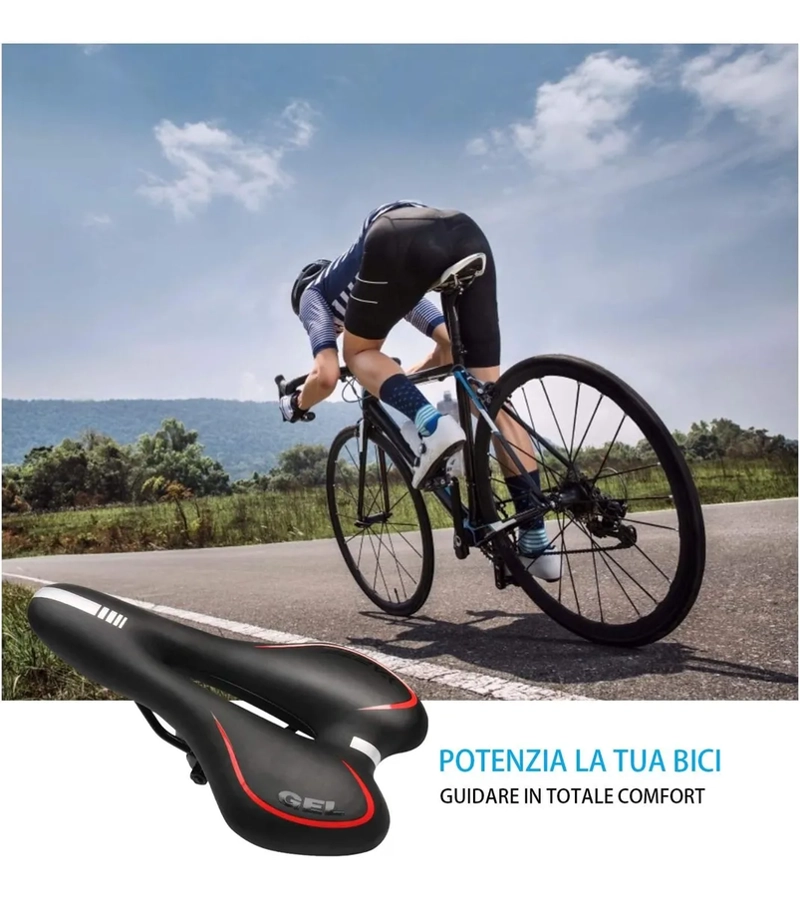 SILLIN SPORT ANTIPROSTATICO PARA MOUNTAIN BIKE 375G - 2