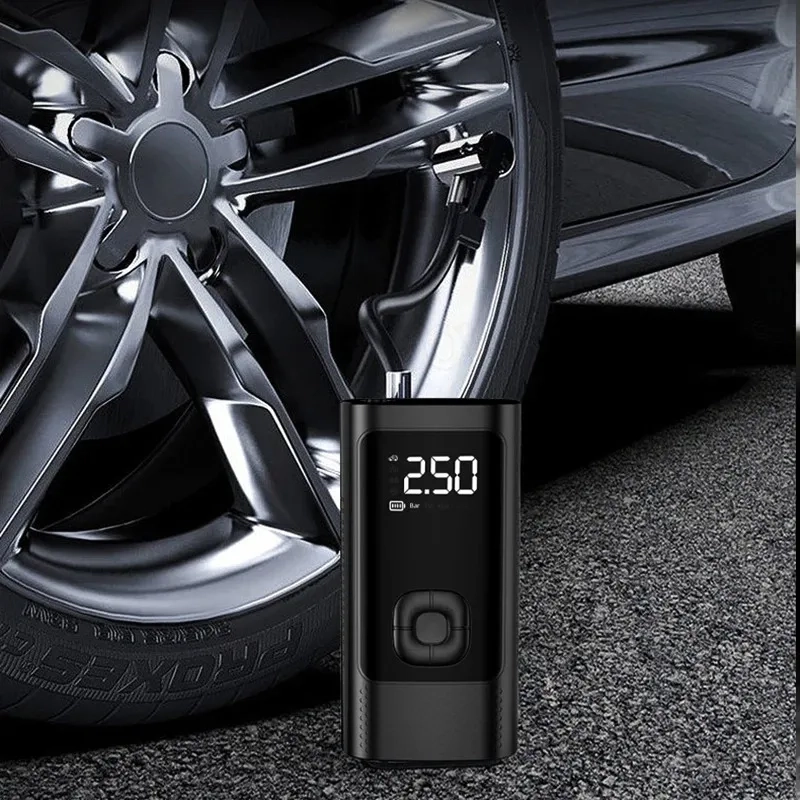 COMPRESOR AIRE 150PSI AUTO MOTO BICICLETA POWER BANK 6000MAH COLOR NEGRO - 271053 - 4