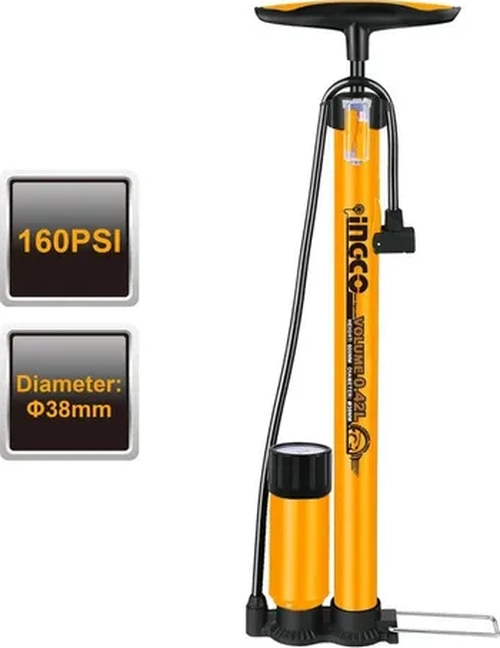INFLADOR DE MANO 160 PSI INGCO MPP3811 AMARILLO - 3