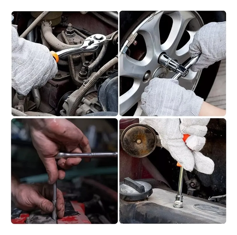 JUEGO DE HERRAMIENTAS MECANICAS REPARACION AUTO 46PCS EN CAJ - 5