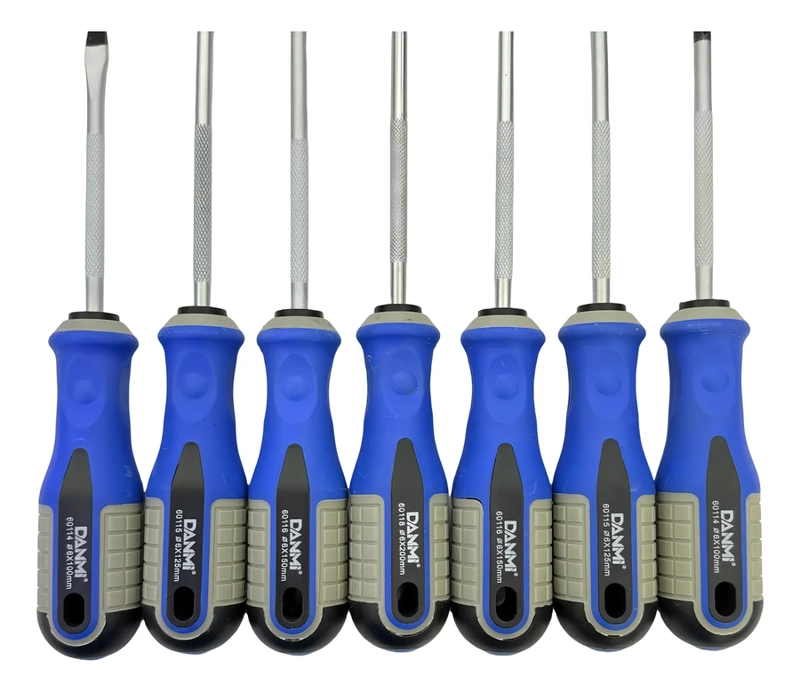 KIT SET JUEGO DESTORNILLADORES 7 PIEZAS DANMI - 4