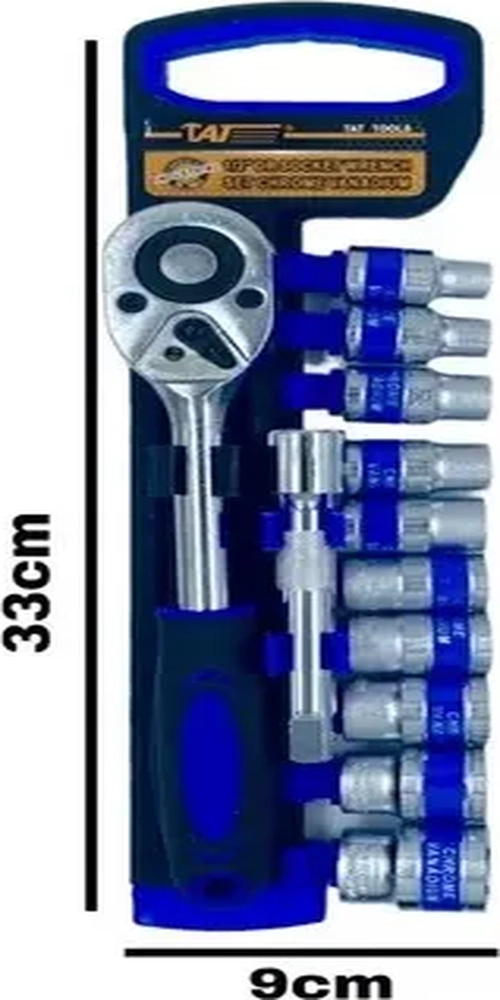 SET JUEGO 12 PCS DADOS HERRAMIENTAS + CHICHARRA 1/2 ACERO XL - 1