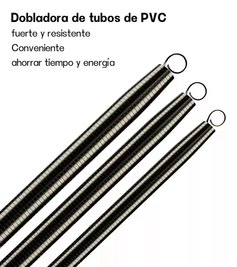 SET 3 DOBLADORA DE TUBO DE RESORTE PVC - 1