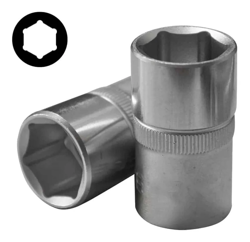 JUEGO DADOS HEXAGONAL 1/4'' 4-14MM 19PZS (2203-5), FORCE - 1
