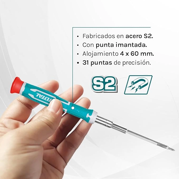 SET DESTORNILLADORES A PRECISION 37 PIEZAS TOTAL - 1