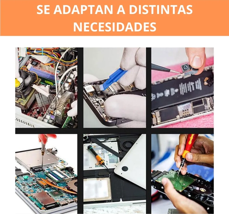 JUEGO KIT SET DESTORNILLADORES PRECISION 115 EN 1 TELEFONO - 7