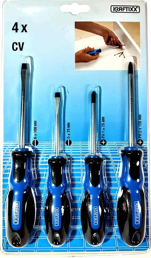 KIT SET JUEGO DESTORNILLADORES 4 PIEZAS KRAFTIXX 141190 - 2
