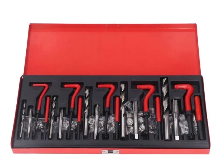 KIT DE REPARACION ROSCAS DAÑADAS INSERTOS HELICOIL NEGRO - 2