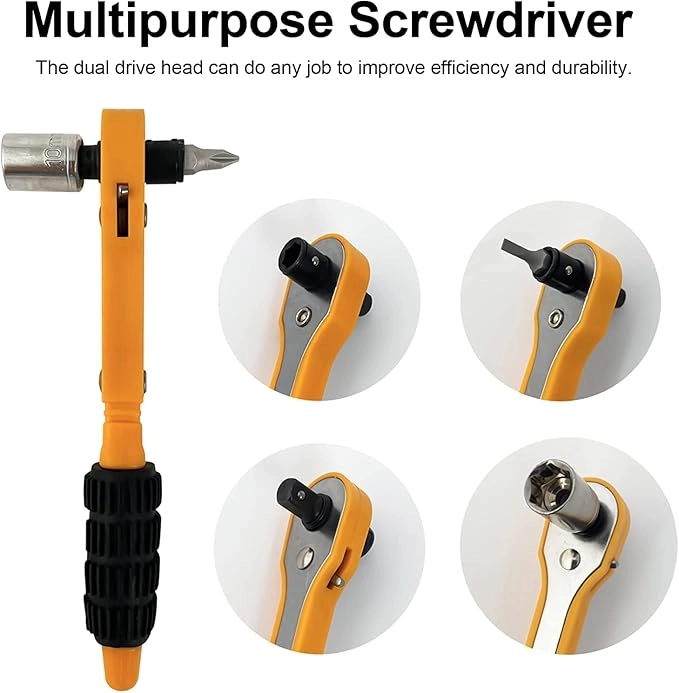 SET KIT JUEGO DADOS Y PUNTAS CUADRANTE 1/4 19 PIEZAS TOOLMAK - 2