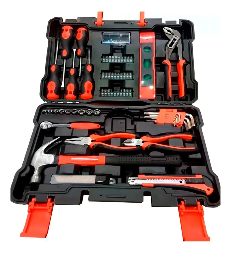 SET 153 PIEZAS HERRAMIENTAS MANUALES BLACK+DECKER BMT153C-LA COLOR NEGRO - 1